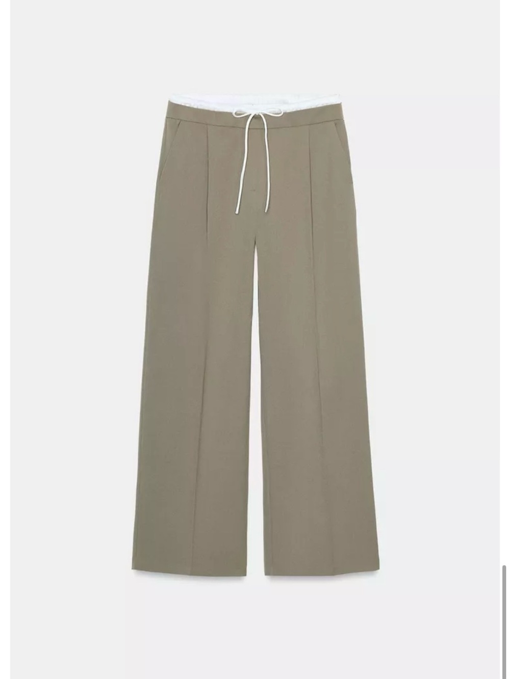 *NEW* ZARA Wide-Leg Double waistband pants, XS
